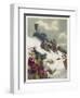 Le Tour du Monde En 80 Jours, The Travellers' Train is Attacked by Sioux-Auguste Leroux-Framed Art Print