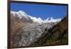 Le Tour glacier, autumn, Chamonix, Haute Savoie, Rhone Alpes, French Alps, France, Europe-Christian Kober-Framed Photographic Print