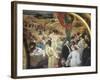 Le Train Bleu Restaurant, Gare De Lyon, Paris, 1905, Detail-Albert Rieger-Framed Giclee Print