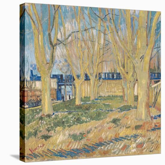 Le Train Bleu-Vincent van Gogh-Stretched Canvas