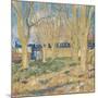 Le Train Bleu-Vincent van Gogh-Mounted Giclee Print