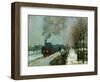 Le train dans la neige-Train in the snow,1875 Canvas,59 x 78 cm.-Claude Monet-Framed Giclee Print