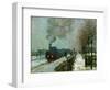 Le train dans la neige-Train in the snow,1875 Canvas,59 x 78 cm.-Claude Monet-Framed Giclee Print