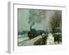 Le train dans la neige-Train in the snow,1875 Canvas,59 x 78 cm.-Claude Monet-Framed Giclee Print