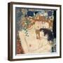 Le tre età della donna-Gustav Klimt-Framed Art Print