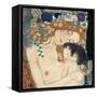 Le tre età della donna-Gustav Klimt-Framed Stretched Canvas