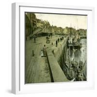 Le Treport (Seine-Maritime, France), the Quays and the Port, Circa 1890-1895-Leon, Levy et Fils-Framed Photographic Print