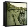 Le Treport (Seine-Maritime, France), the Quays and the Port, Circa 1890-1895-Leon, Levy et Fils-Framed Stretched Canvas