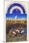 Le Tres Riches Heures Du Duc De Berry - December-Paul Herman & Jean Limbourg-Mounted Art Print