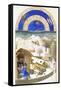 Le Tres Riches Heures Du Duc De Berry - February-Paul Herman & Jean Limbourg-Framed Stretched Canvas