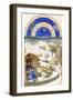 Le Tres Riches Heures Du Duc De Berry - February-Paul Herman & Jean Limbourg-Framed Art Print