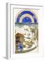 Le Tres Riches Heures Du Duc De Berry - February-Paul Herman & Jean Limbourg-Framed Premium Giclee Print