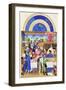 Le Tres Riches Heures Du Duc De Berry - January-Paul Herman & Jean Limbourg-Framed Art Print