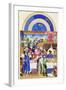 Le Tres Riches Heures Du Duc De Berry - January-Paul Herman & Jean Limbourg-Framed Art Print