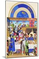 Le Tres Riches Heures Du Duc De Berry - January-Paul Herman & Jean Limbourg-Mounted Art Print