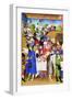 Le Tres Riches Heures Du Duc De Berry - January-Paul Herman & Jean Limbourg-Framed Art Print