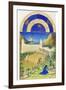 Le Tres Riches Heures Du Duc De Berry - July-Paul Herman & Jean Limbourg-Framed Art Print