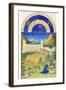 Le Tres Riches Heures Du Duc De Berry - July-Paul Herman & Jean Limbourg-Framed Art Print