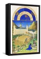 Le Tres Riches Heures Du Duc De Berry - July-Paul Herman & Jean Limbourg-Framed Stretched Canvas