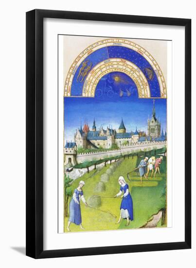 Le Tres Riches Heures Du Duc De Berry - June-Paul Herman & Jean Limbourg-Framed Art Print