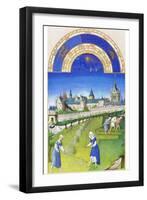 Le Tres Riches Heures Du Duc De Berry - June-Paul Herman & Jean Limbourg-Framed Art Print