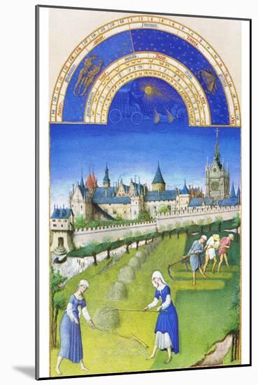 Le Tres Riches Heures Du Duc De Berry - June-Paul Herman & Jean Limbourg-Mounted Art Print