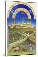 Le Tres Riches Heures Du Duc De Berry - March-Paul Herman & Jean Limbourg-Mounted Art Print