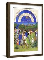 Le Tres Riches Heures Du Duc De Berry - May-Paul Herman & Jean Limbourg-Framed Art Print