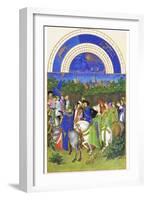 Le Tres Riches Heures Du Duc De Berry - May-Paul Herman & Jean Limbourg-Framed Art Print