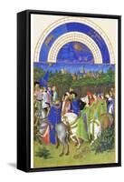 Le Tres Riches Heures Du Duc De Berry - May-Paul Herman & Jean Limbourg-Framed Stretched Canvas