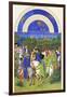 Le Tres Riches Heures Du Duc De Berry - May-Paul Herman & Jean Limbourg-Framed Art Print