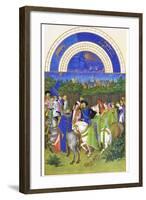 Le Tres Riches Heures Du Duc De Berry - May-Paul Herman & Jean Limbourg-Framed Art Print