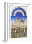 Le Tres Riches Heures Du Duc De Berry - October-Paul Herman & Jean Limbourg-Framed Art Print