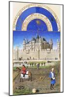 Le Tres Riches Heures Du Duc De Berry - October-Paul Herman & Jean Limbourg-Mounted Art Print