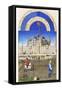 Le Tres Riches Heures Du Duc De Berry - October-Paul Herman & Jean Limbourg-Framed Stretched Canvas