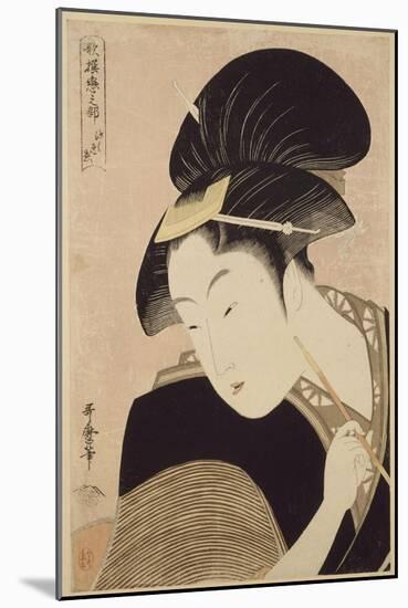 Le trésor des vassaux fidèles, drame de Tageda Izumo : l'attaque de nuit-Ando Hiroshige-Mounted Giclee Print