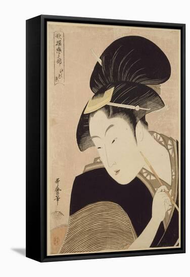 Le trésor des vassaux fidèles, drame de Tageda Izumo : l'attaque de nuit-Ando Hiroshige-Framed Stretched Canvas