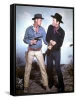 Le tresor du pendu The Law and Jake Wade by John Sturges with Richard Widmark and Robert Taylor, 19-null-Framed Stretched Canvas