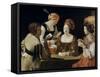 Le Tricheur à l'as de carreau-Georges de La Tour-Framed Stretched Canvas