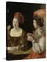 Le Tricheur à l'as de carreau-Georges de La Tour-Stretched Canvas