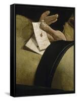 Le Tricheur à l'as de carreau-Georges de La Tour-Framed Stretched Canvas