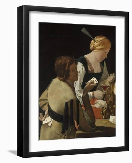 Le Tricheur à l'as de carreau-Georges de La Tour-Framed Giclee Print