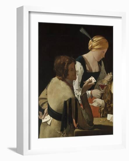 Le Tricheur à l'as de carreau-Georges de La Tour-Framed Giclee Print