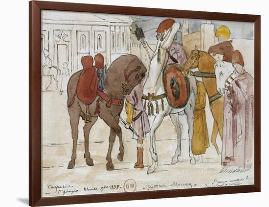 Le triomphe de saint Georges-Vittore Carpaccio-Framed Premium Giclee Print