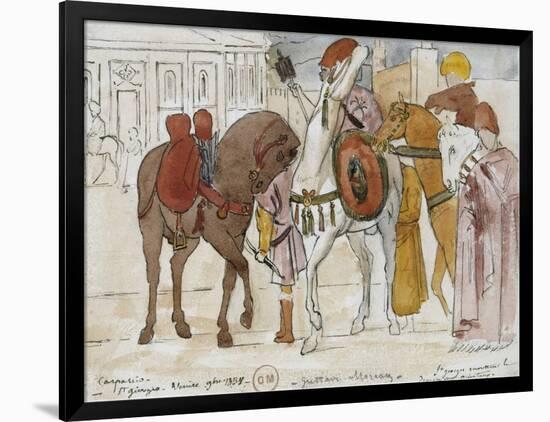 Le triomphe de saint Georges-Vittore Carpaccio-Framed Premium Giclee Print