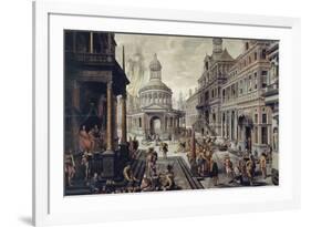 Le triumvirat romain-Hans Vredeman Vries-Framed Giclee Print