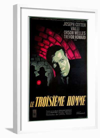 Le Troisieme Homme, (AKA the Third Man), Orsom Welles, 1949-null-Framed Art Print