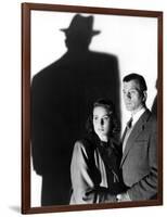 Le Troisieme Homme THE THIRD MAN by Carol Reed with Alida Valli and Joseph Cotten, 1949 (b/w photo)-null-Framed Photo