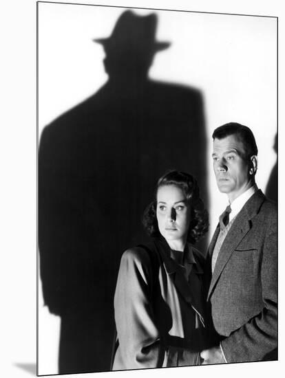 Le Troisieme Homme THE THIRD MAN by Carol Reed with Alida Valli and Joseph Cotten, 1949 (b/w photo)-null-Mounted Photo