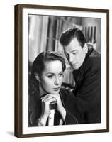 Le Troisieme Homme THE THIRD MAN by Carol Reed with Alida Valli and Joseph Cotten, 1949 (b/w photo)-null-Framed Photo